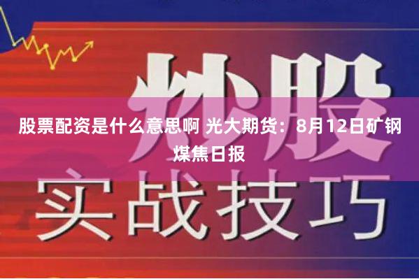 股票配资是什么意思啊 光大期货：8月12日矿钢煤焦日报